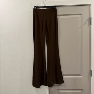 Zara Brown Flared Women's Pants
